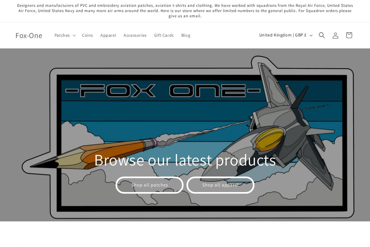 fox-one.store homepage screenshot