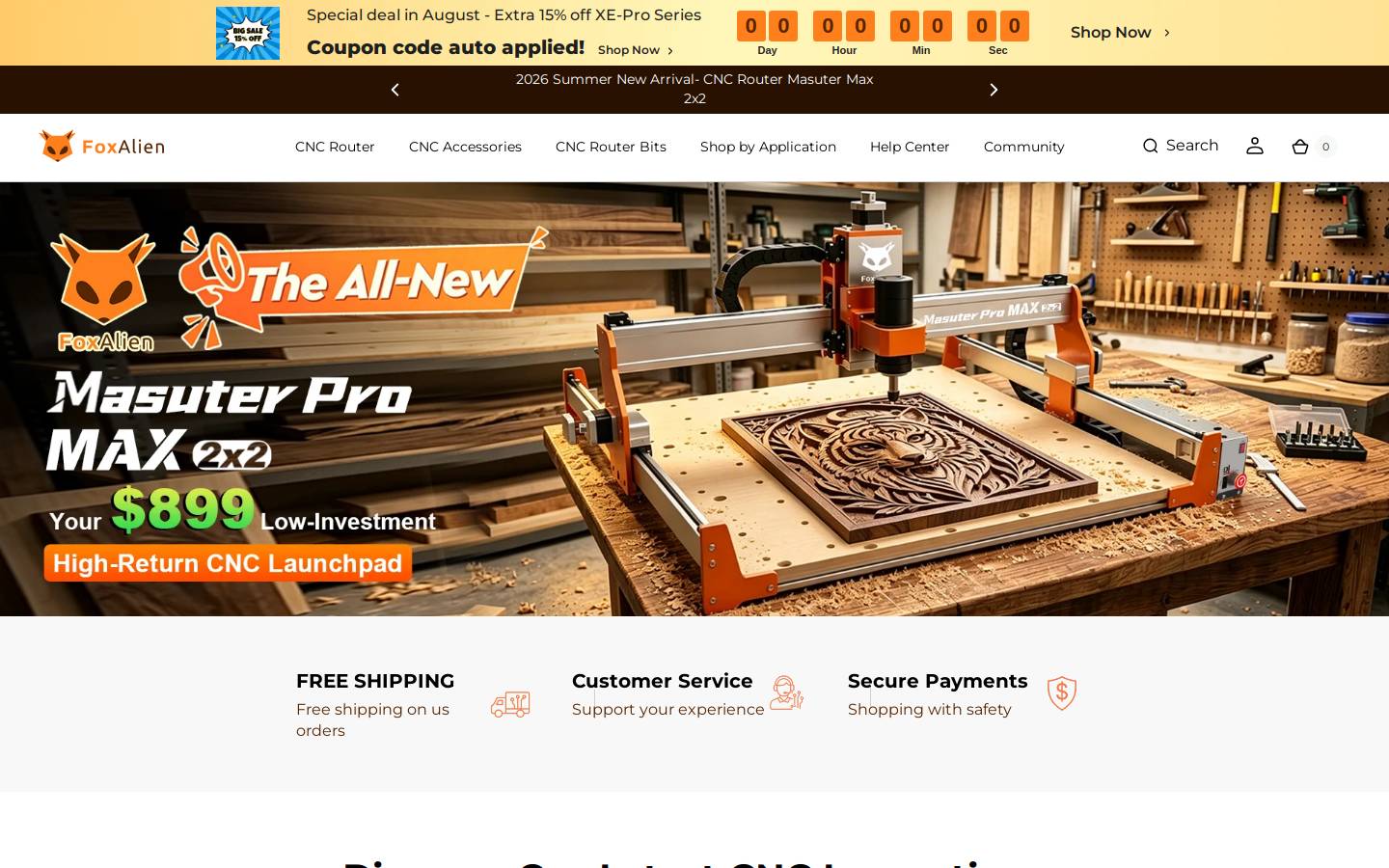 foxalien.com homepage screenshot