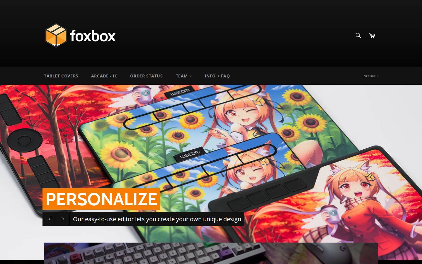 foxbox.io homepage screenshot