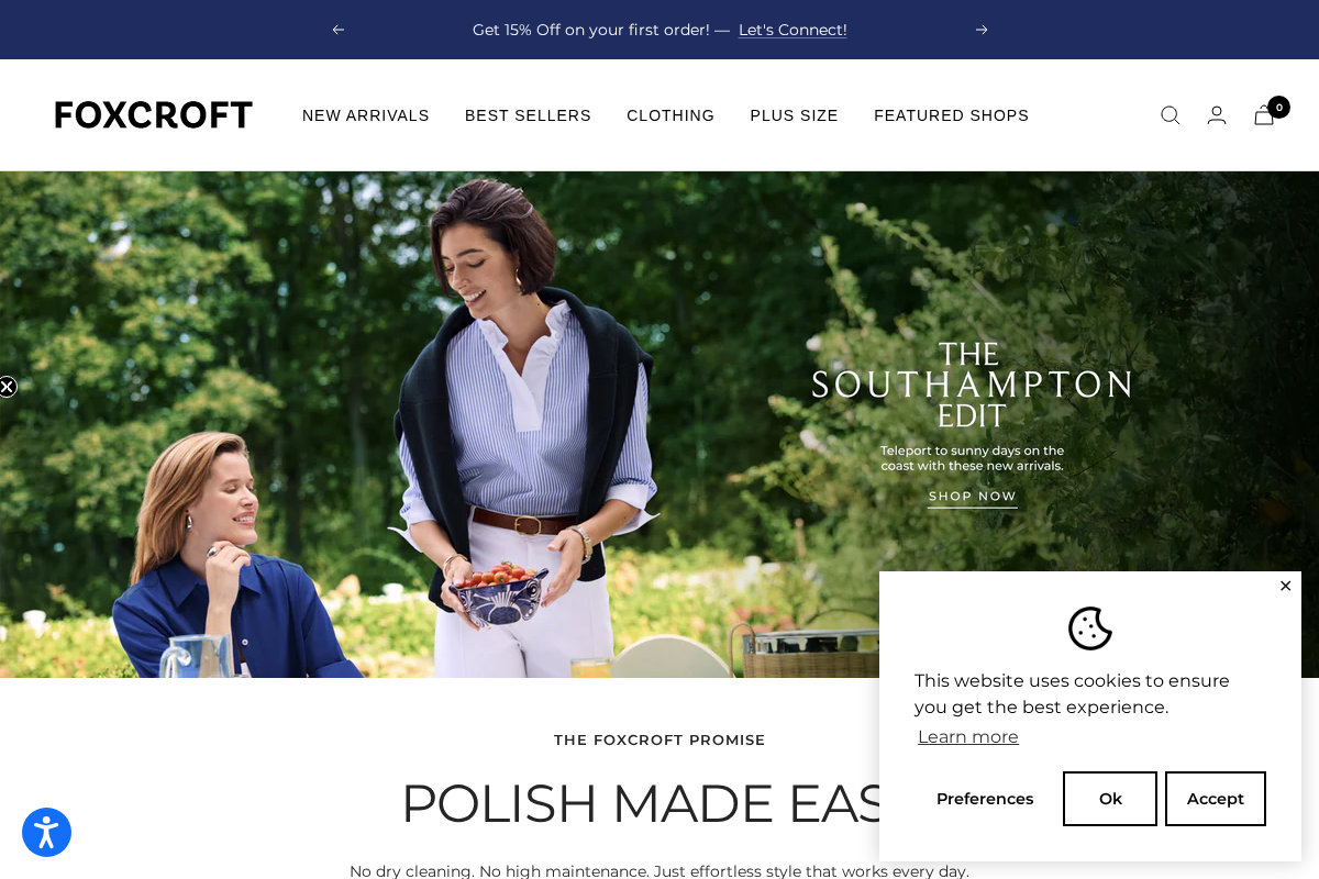 Foxcroft homepage screenshot