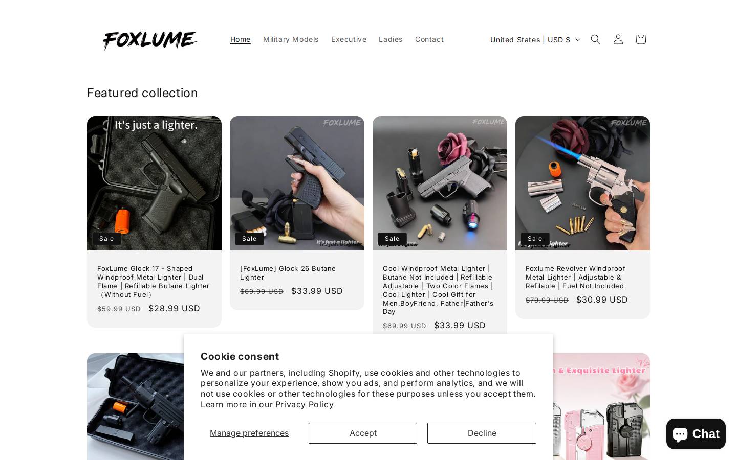 foxlume.com homepage screenshot