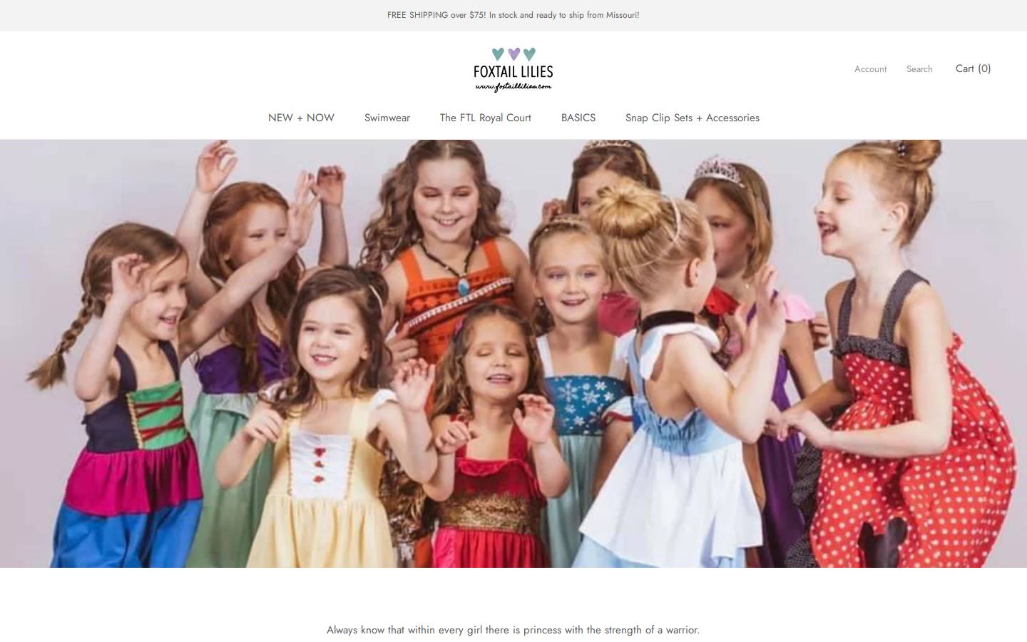 foxtaillilies.com homepage screenshot