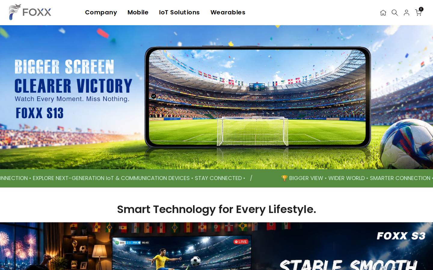 foxxusa.com homepage screenshot