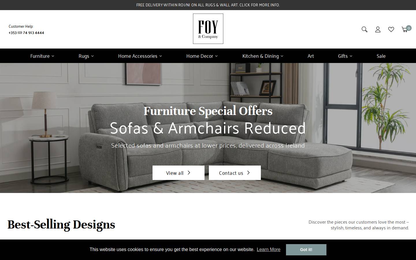 Foy & Company homepage screenshot