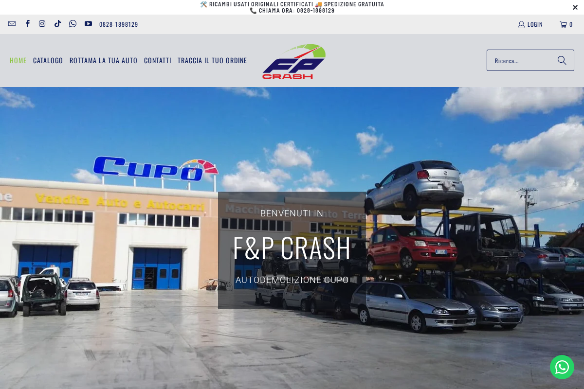 F&P CRASH SRL homepage screenshot