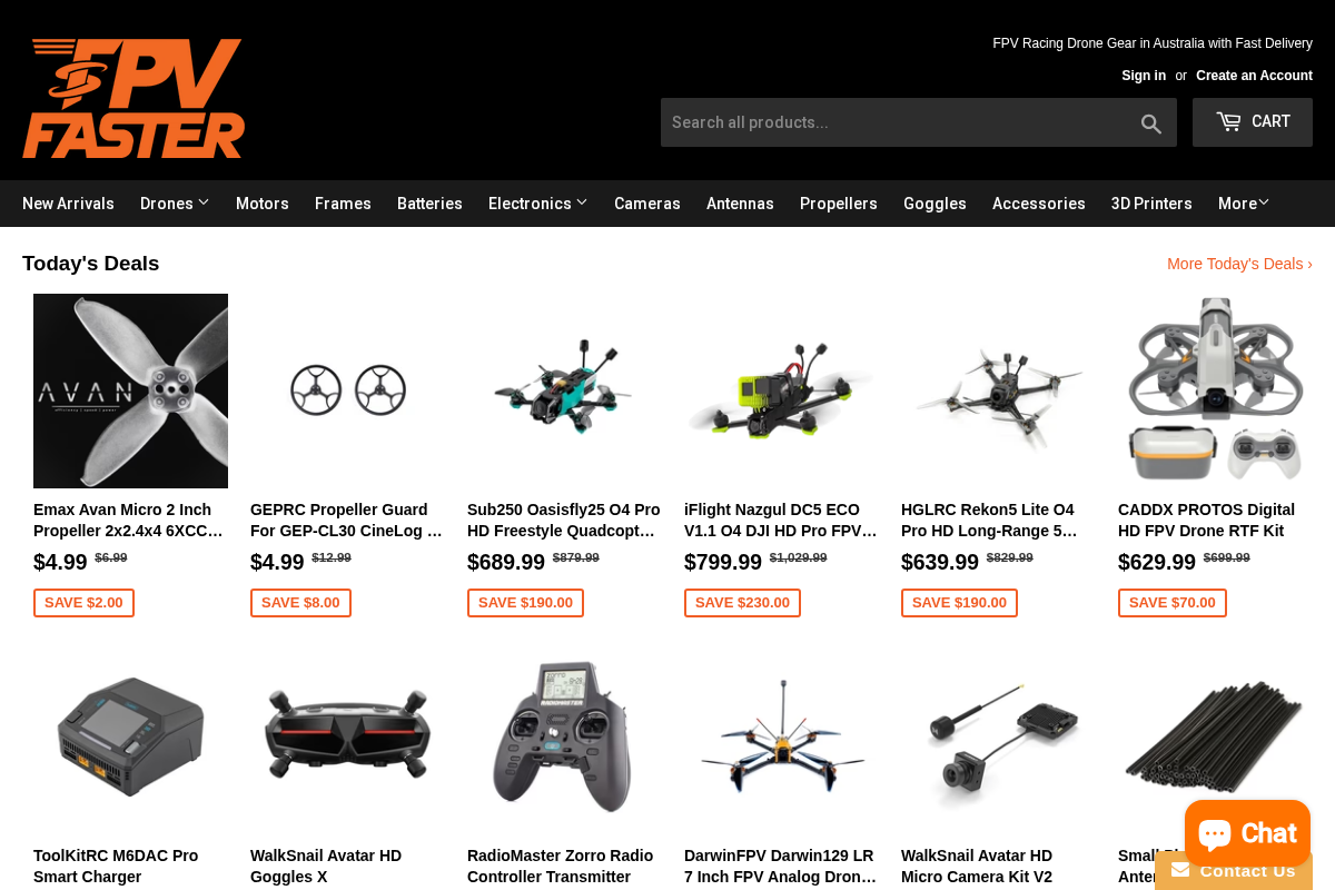 fpvfaster.com.au homepage screenshot