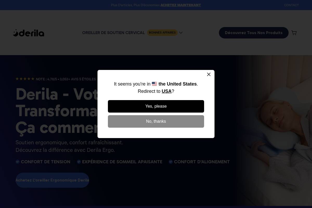 Fr Derilashop homepage screenshot