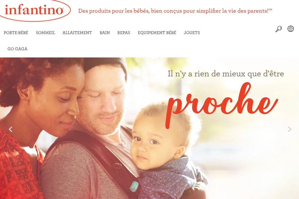 fr.infantino.com homepage screenshot