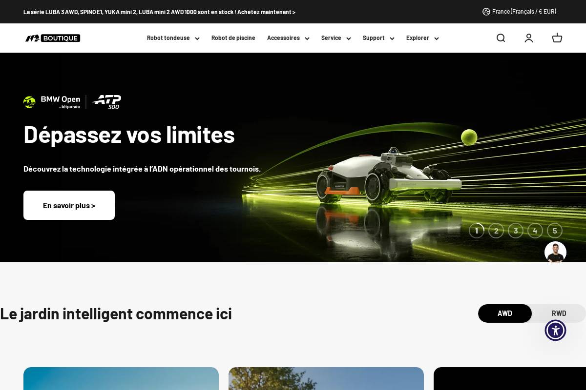 Fr Mammotion homepage screenshot