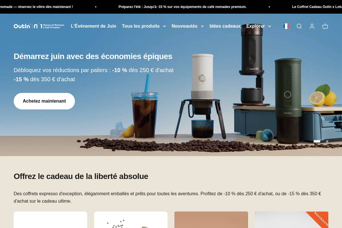 fr.outin.com homepage screenshot