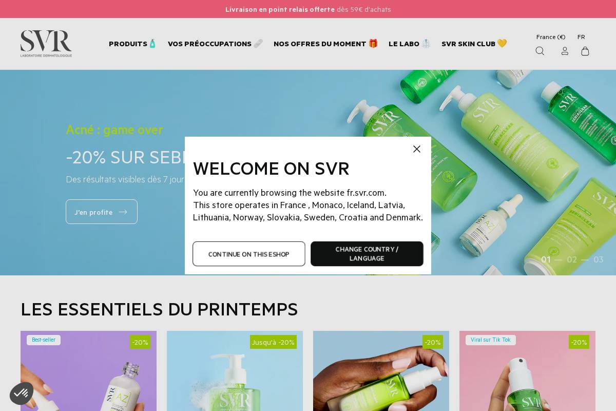 Fr Svr homepage screenshot