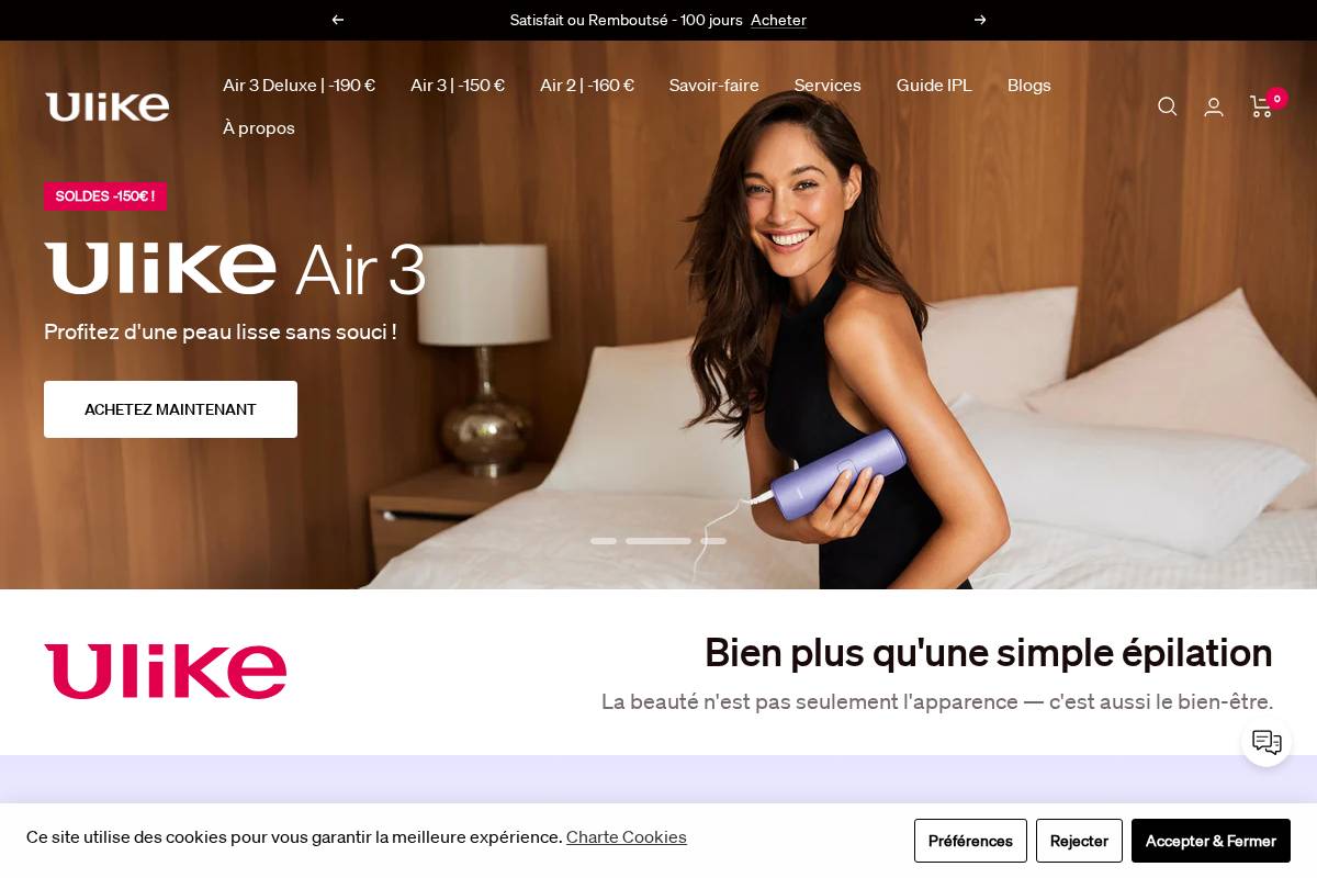 Fr Ulike homepage screenshot