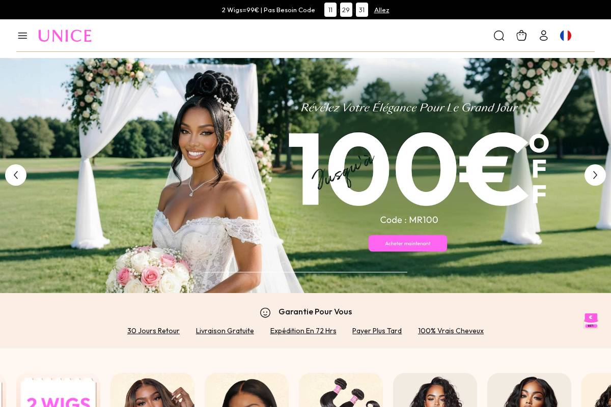 fr.unice.com homepage screenshot