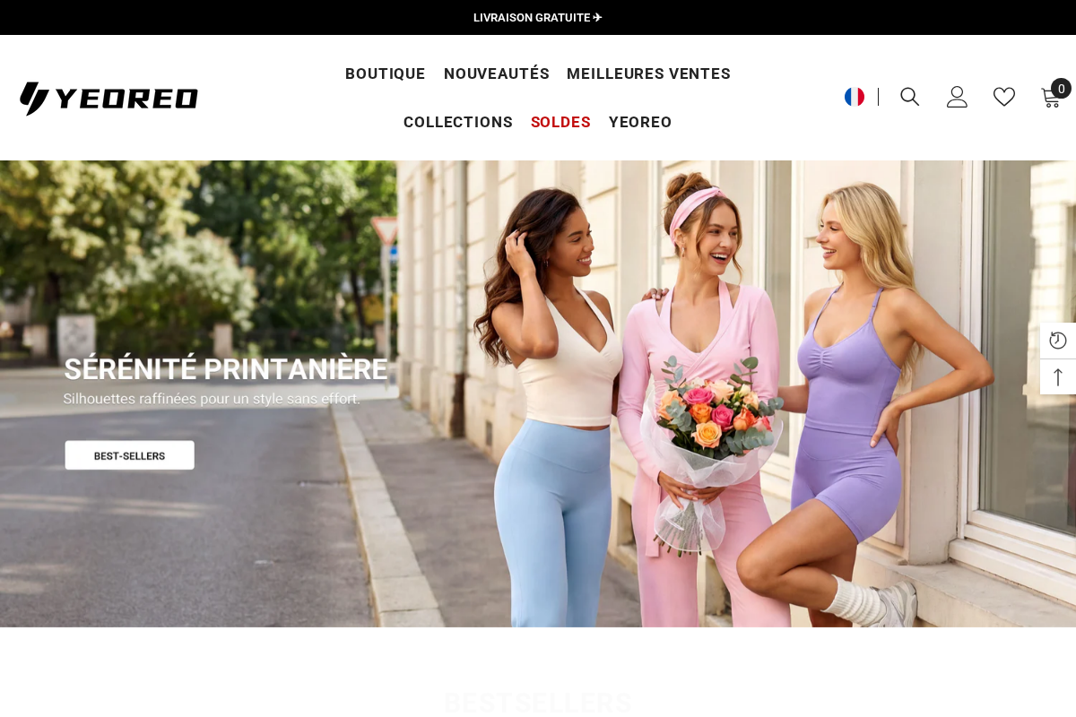 Yeoreo FR homepage screenshot