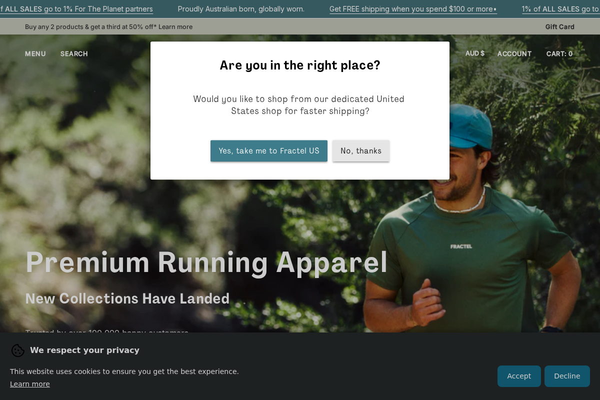 FRACTEL homepage screenshot