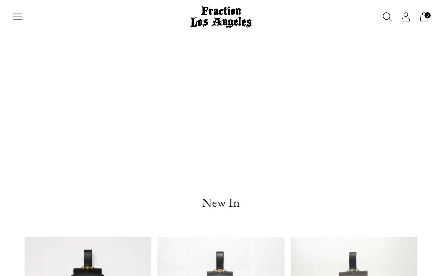 fractionla.com homepage screenshot