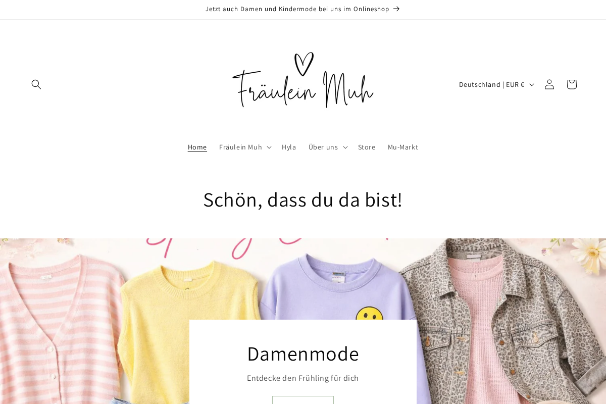 Fräulein Muh homepage screenshot