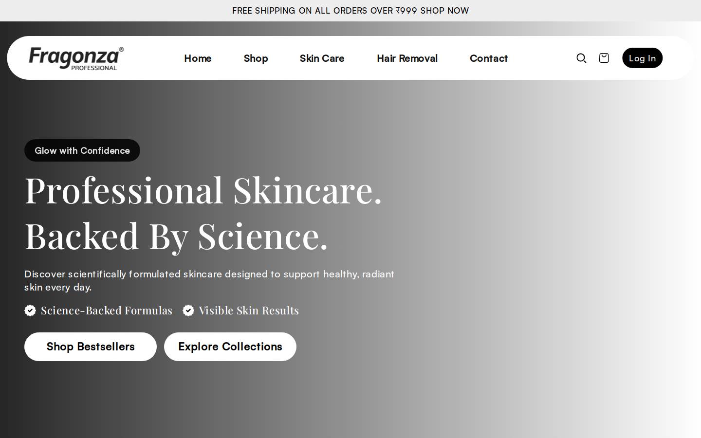 fragonza.com homepage screenshot
