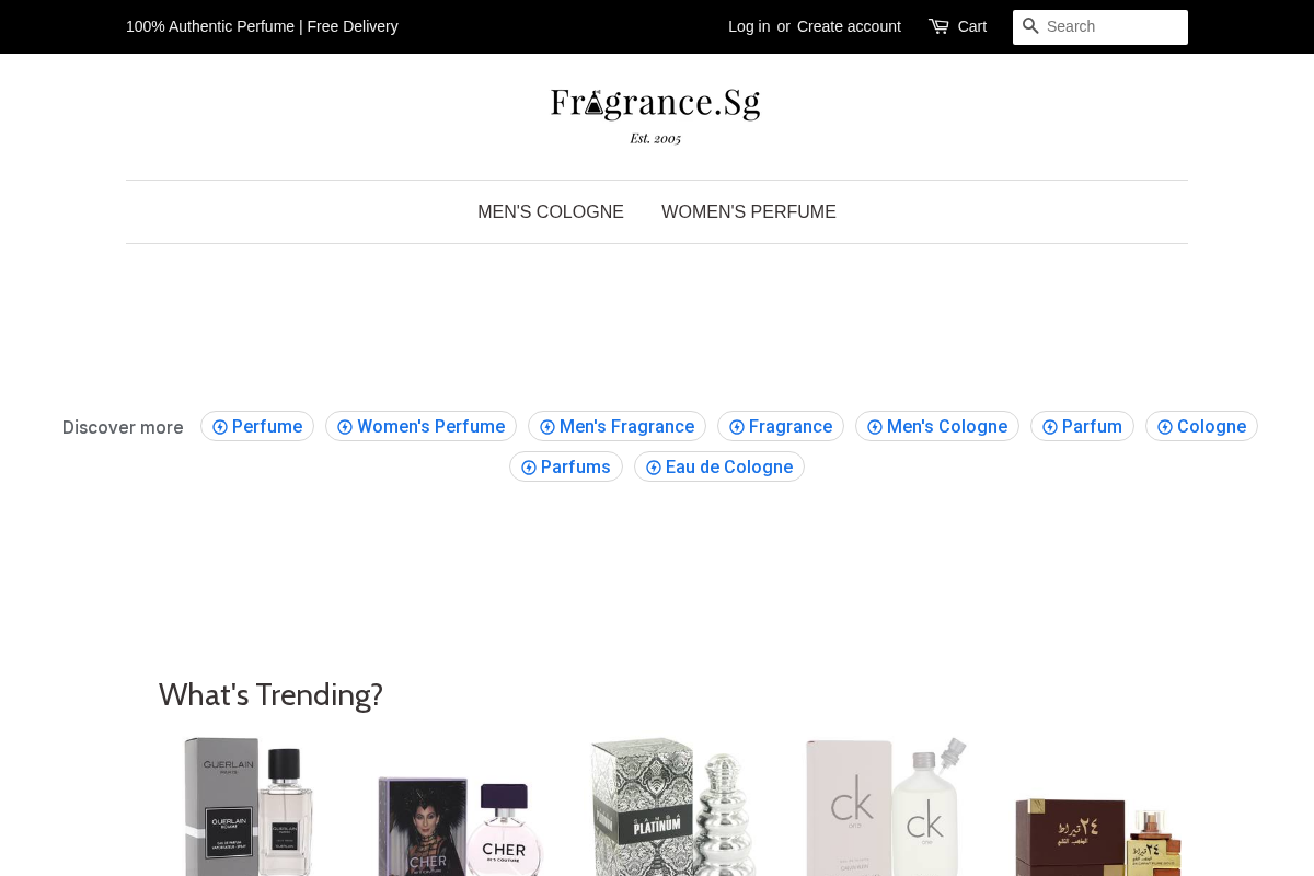 Fragrance.Sg homepage screenshot