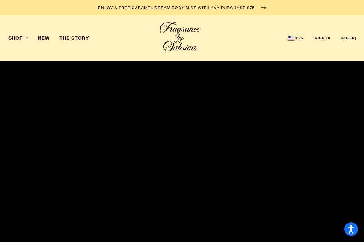 Fragrancebysabrina homepage screenshot