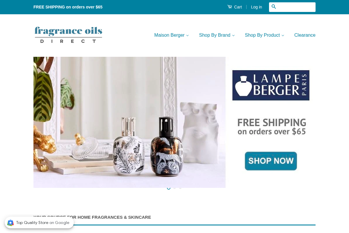 fragranceoilsdirect.com homepage screenshot