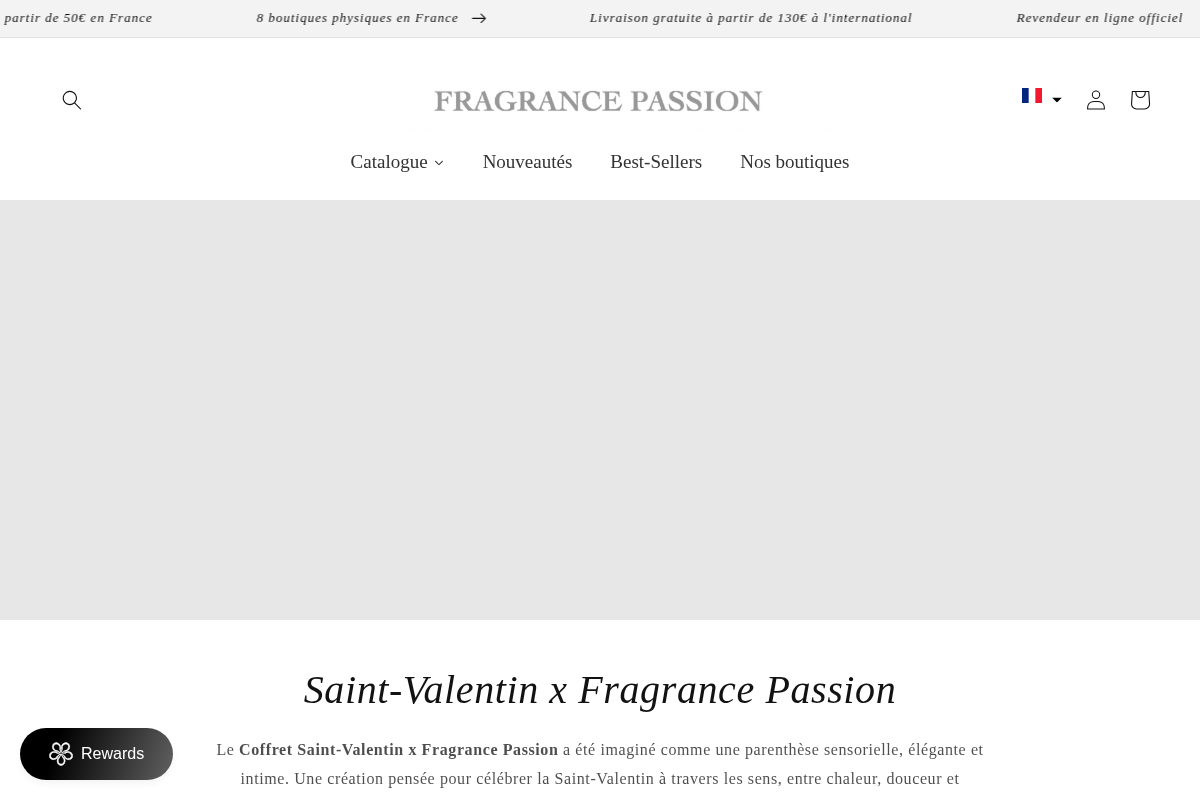 Fragrancepassion homepage screenshot