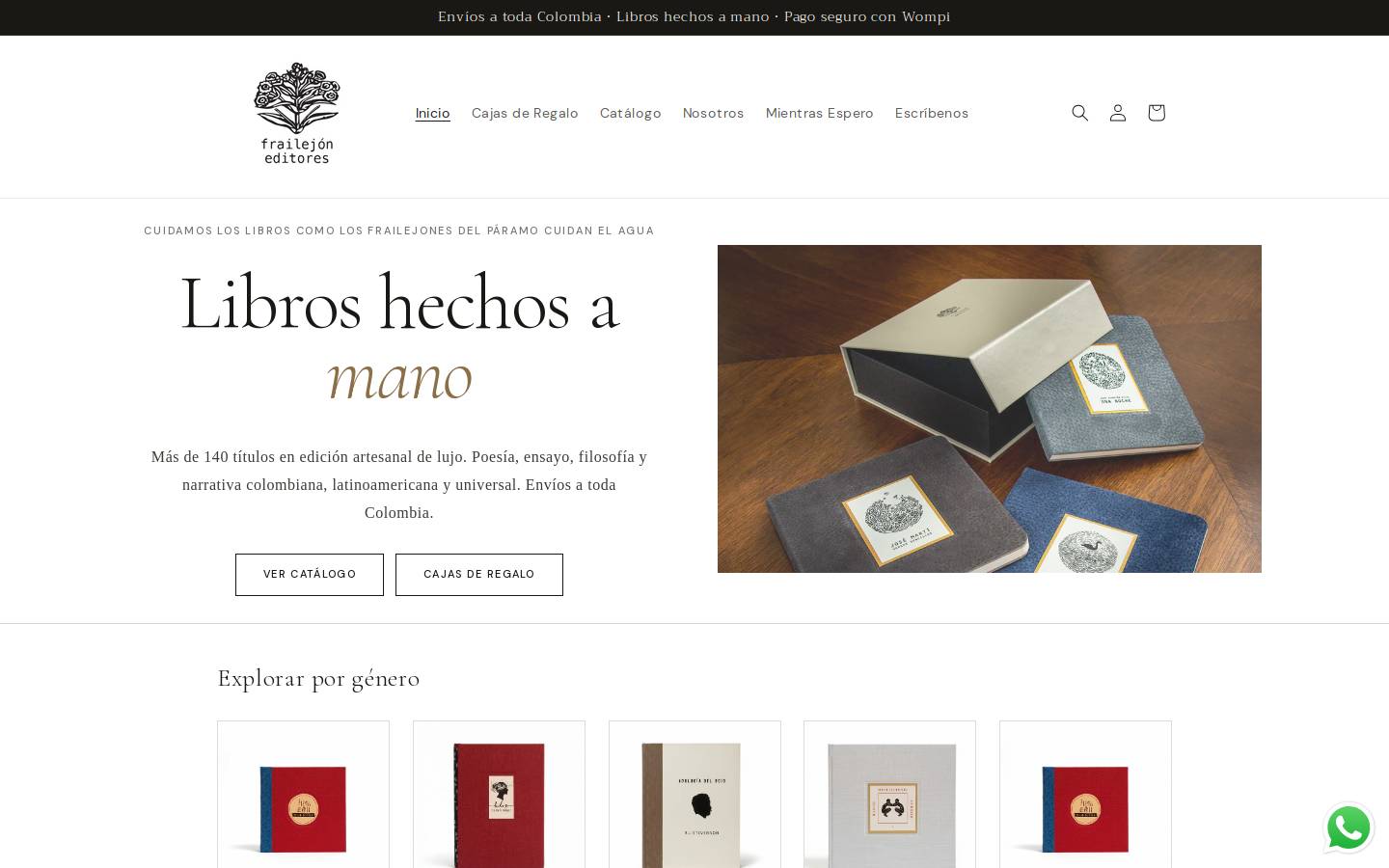 frailejoneditores.com homepage screenshot