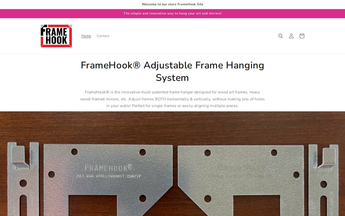 frame-hook.com homepage screenshot