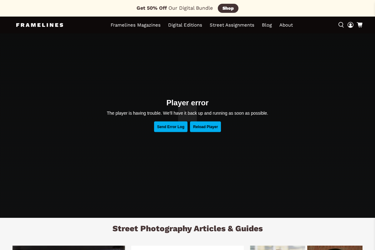 frame-lines.com homepage screenshot