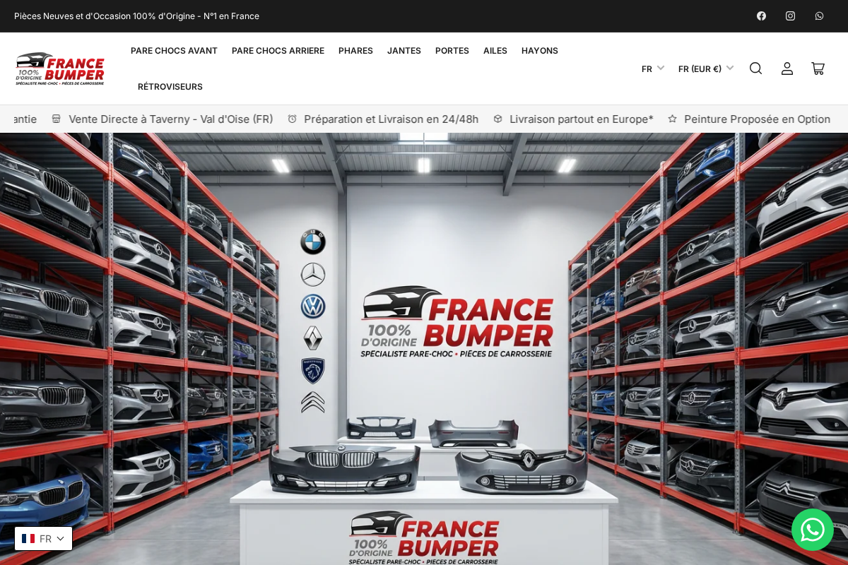 FRANCE BUMPER homepage screenshot