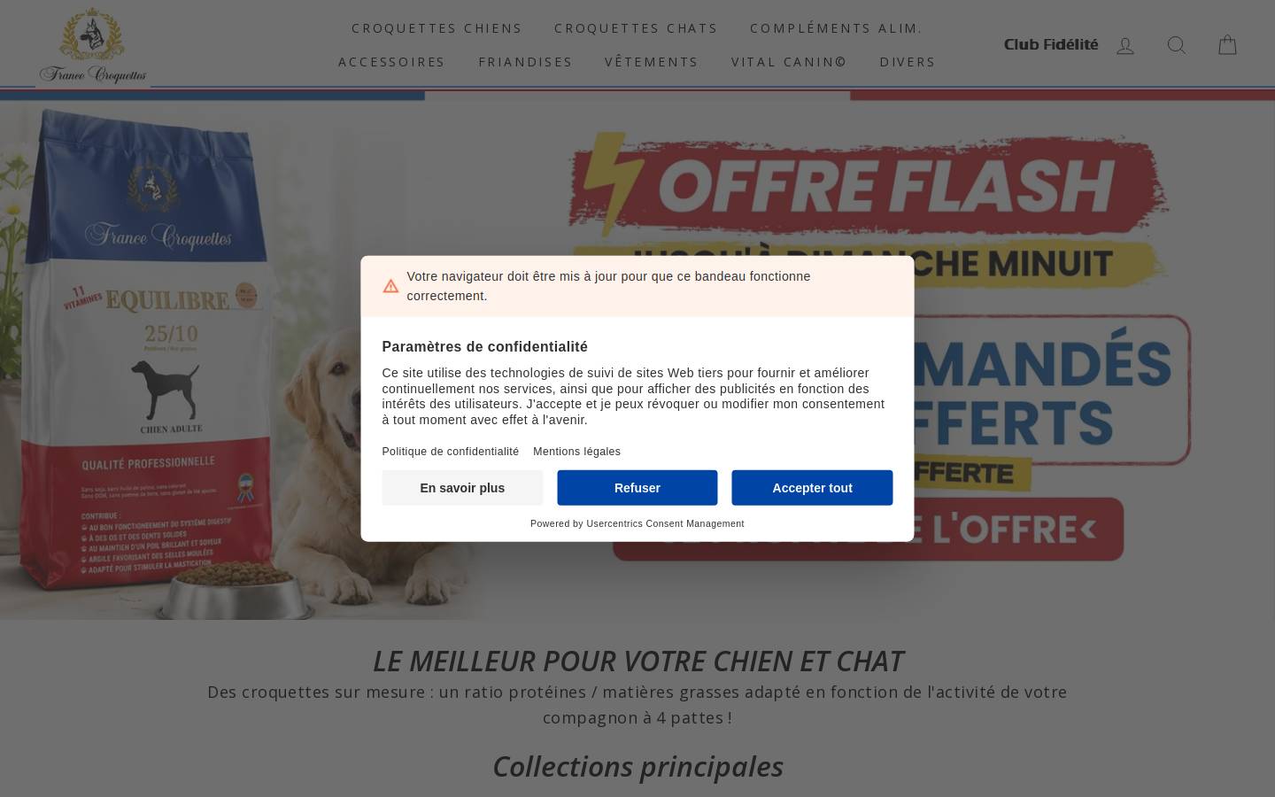France Croquettes homepage screenshot