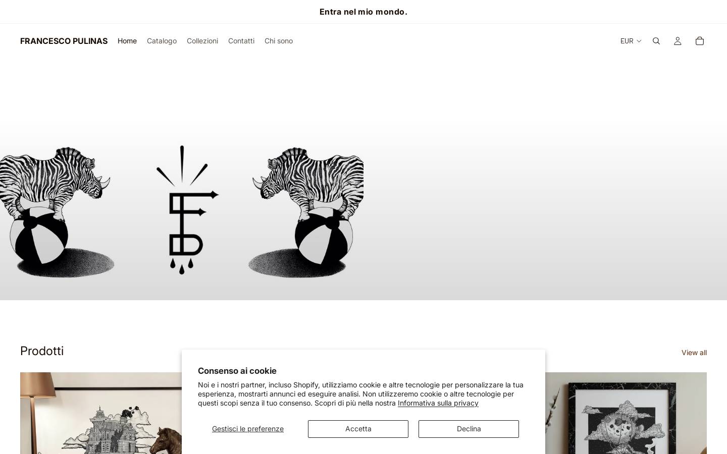francescopulinas.com homepage screenshot