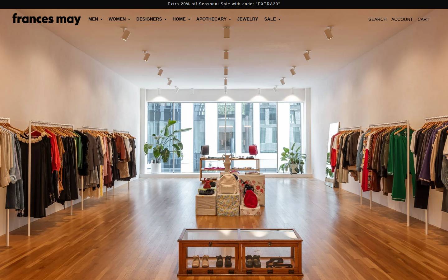francesmay.com homepage screenshot