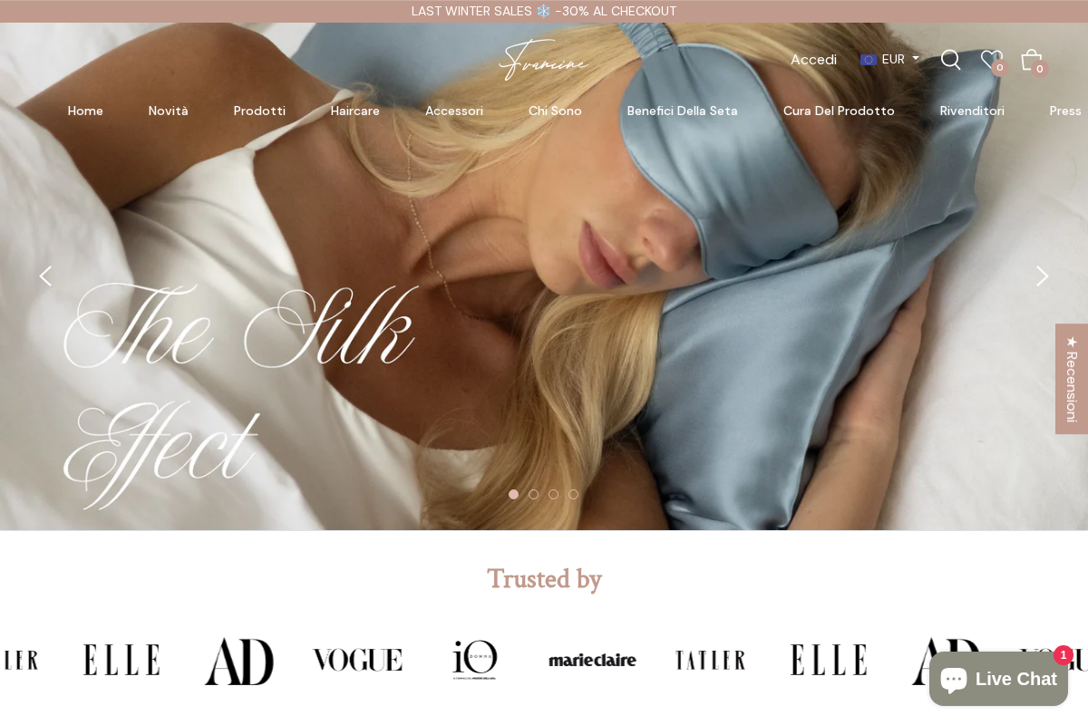 Francine Hair Care homepage screenshot