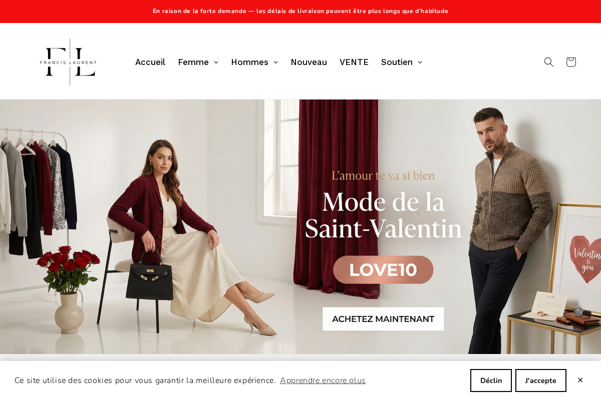 Francis Laurent homepage screenshot