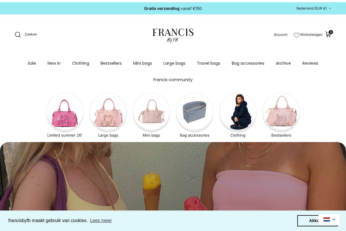 Francis homepage screenshot