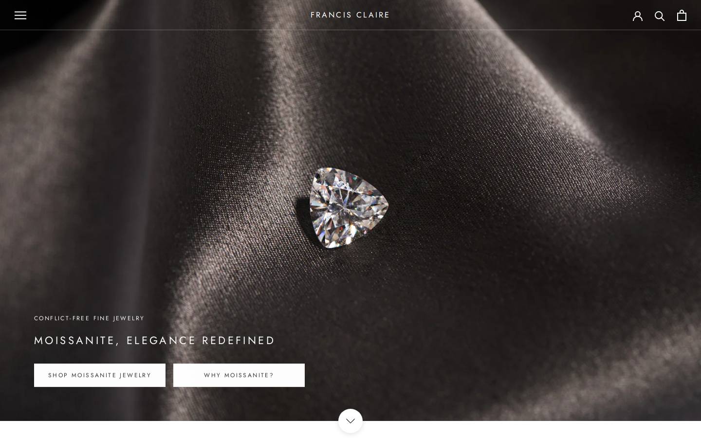 francisclaire.com homepage screenshot