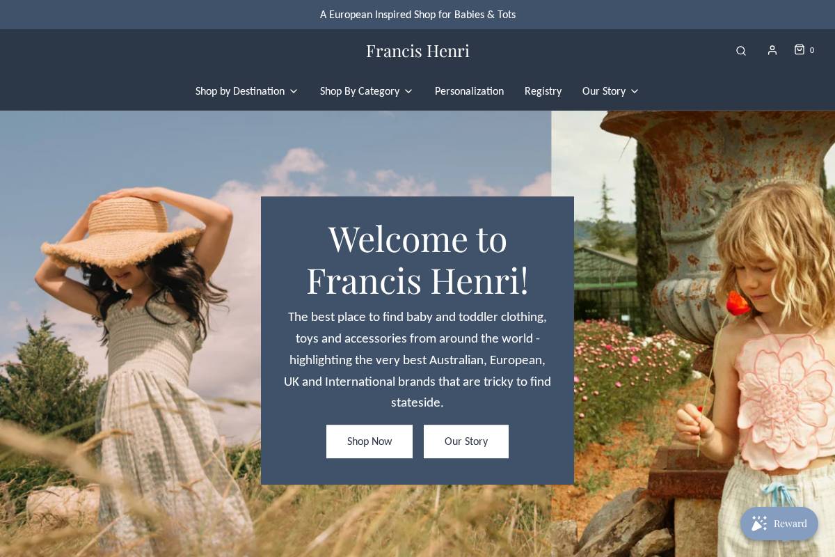 francishenri.com homepage screenshot