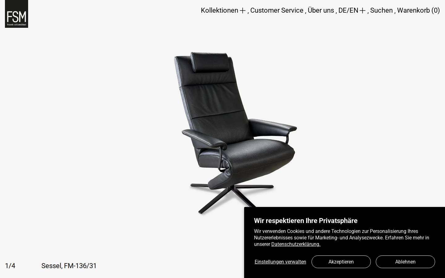 frank-sitzmoebel.ch homepage screenshot