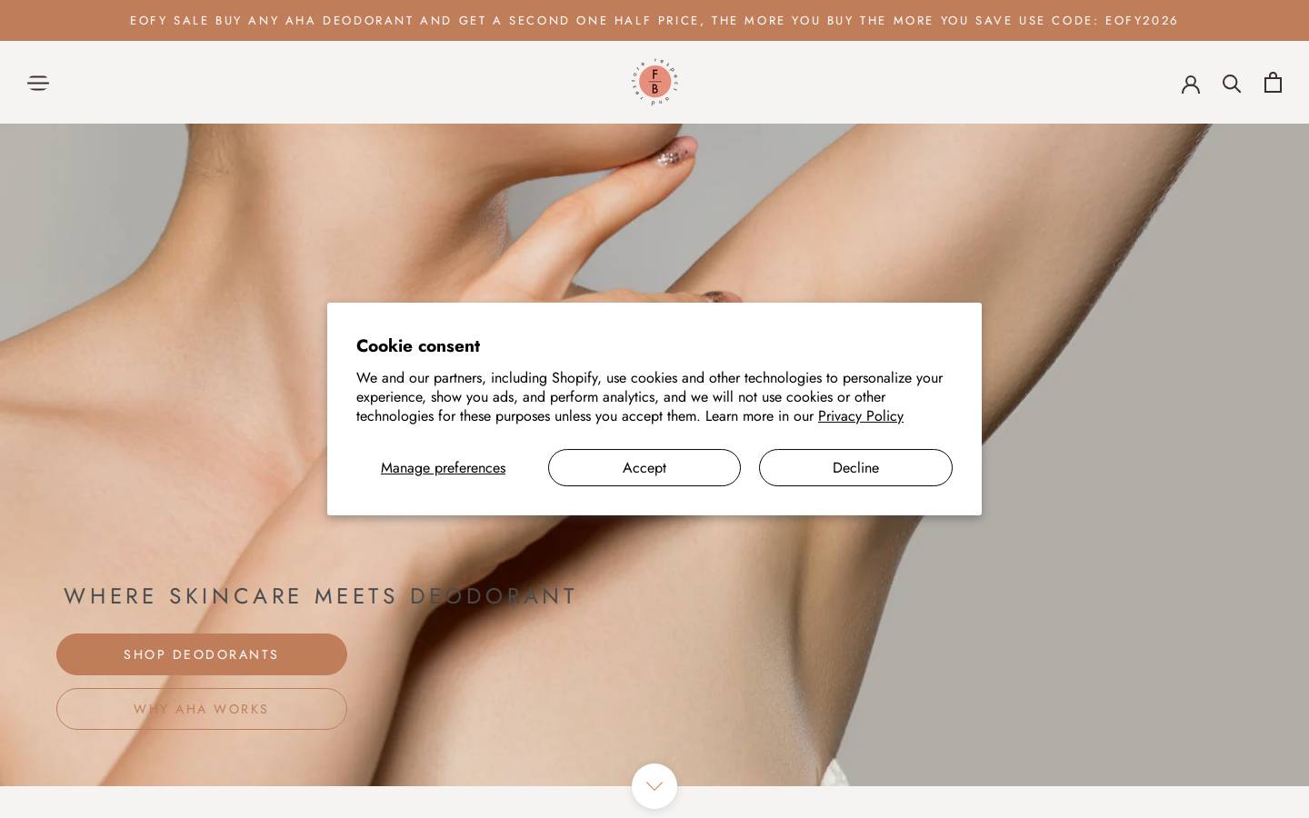 frankandbare.com.au homepage screenshot