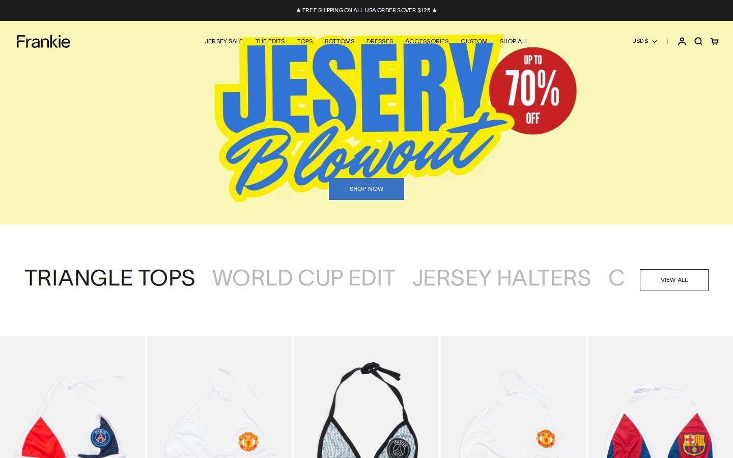 Frankie Collective homepage screenshot