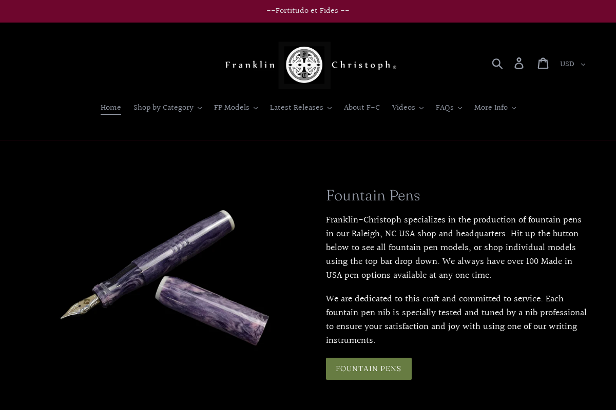 Franklin-Christoph homepage screenshot