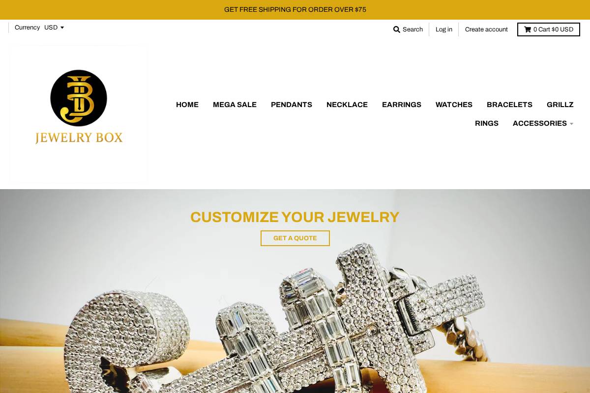 franksjewelrybox.com homepage screenshot