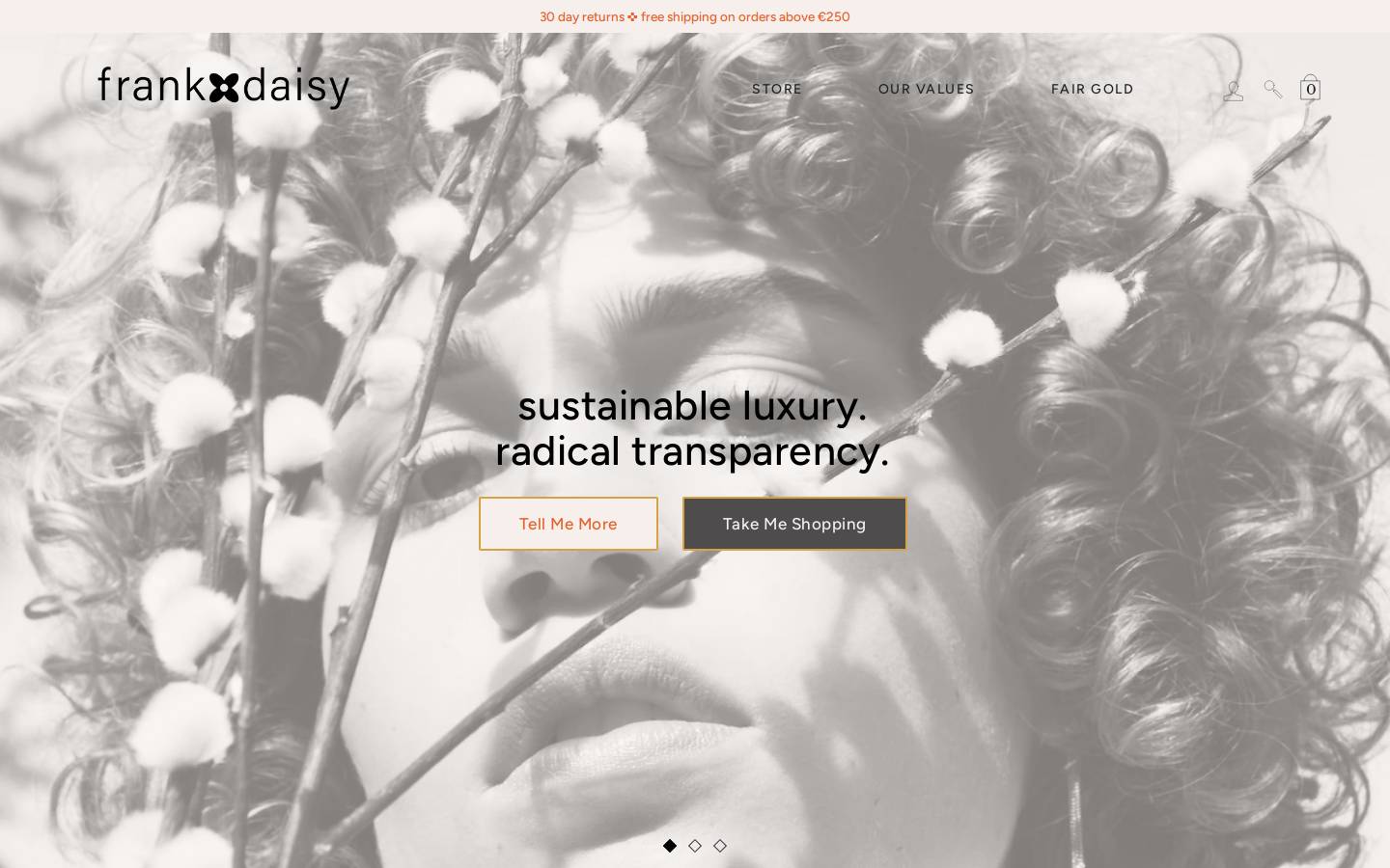frankxdaisy.com homepage screenshot