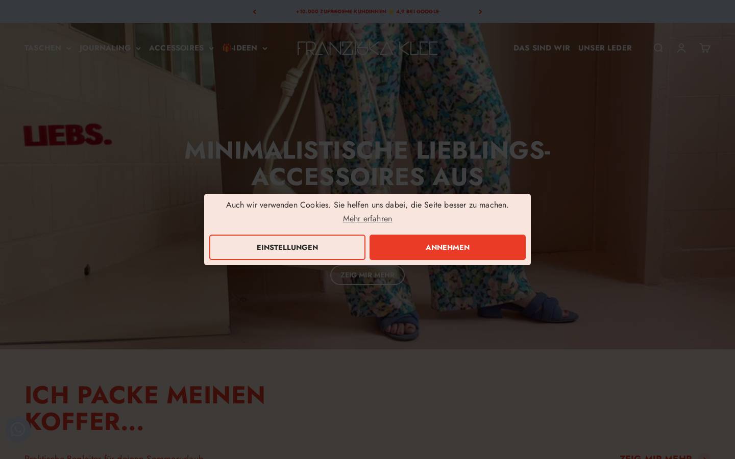 franziskaklee.de homepage screenshot