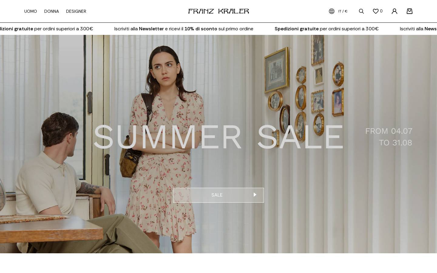 Franz Kraler homepage screenshot