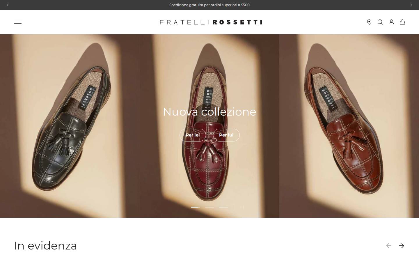 fratellirossetti.com homepage screenshot