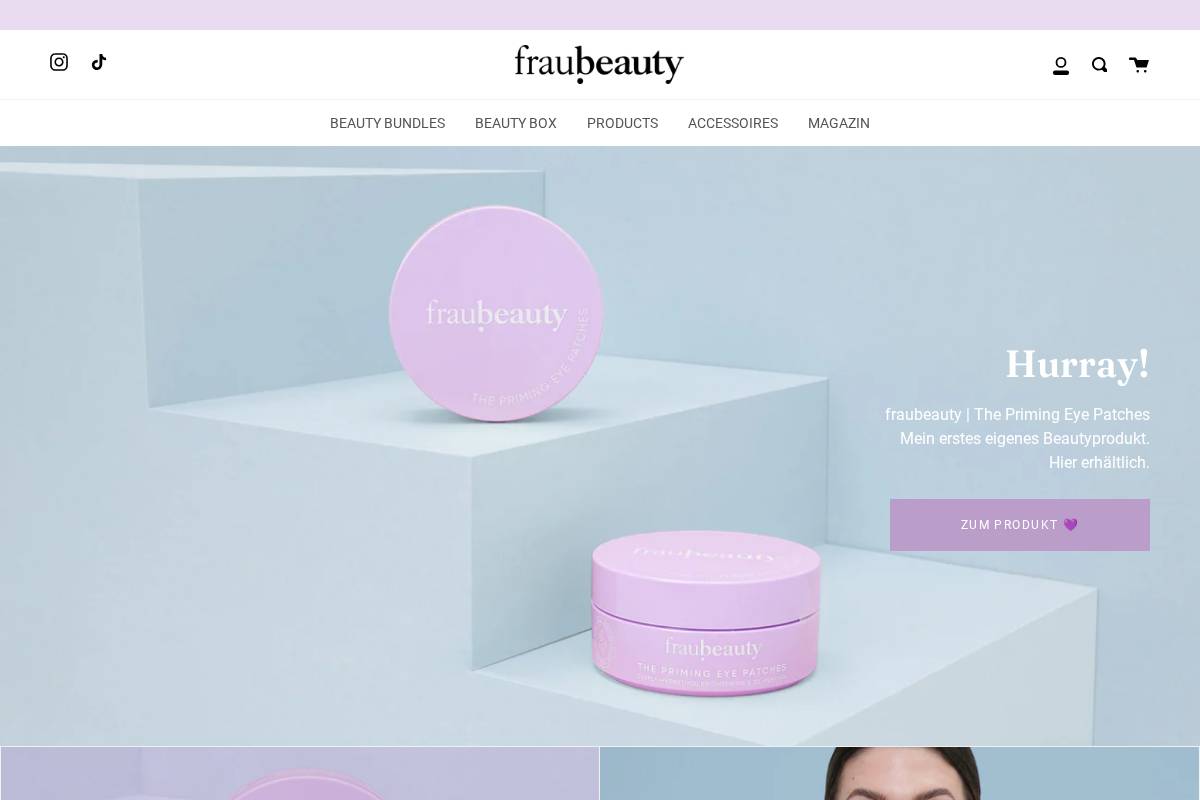 fraubeauty.com homepage screenshot