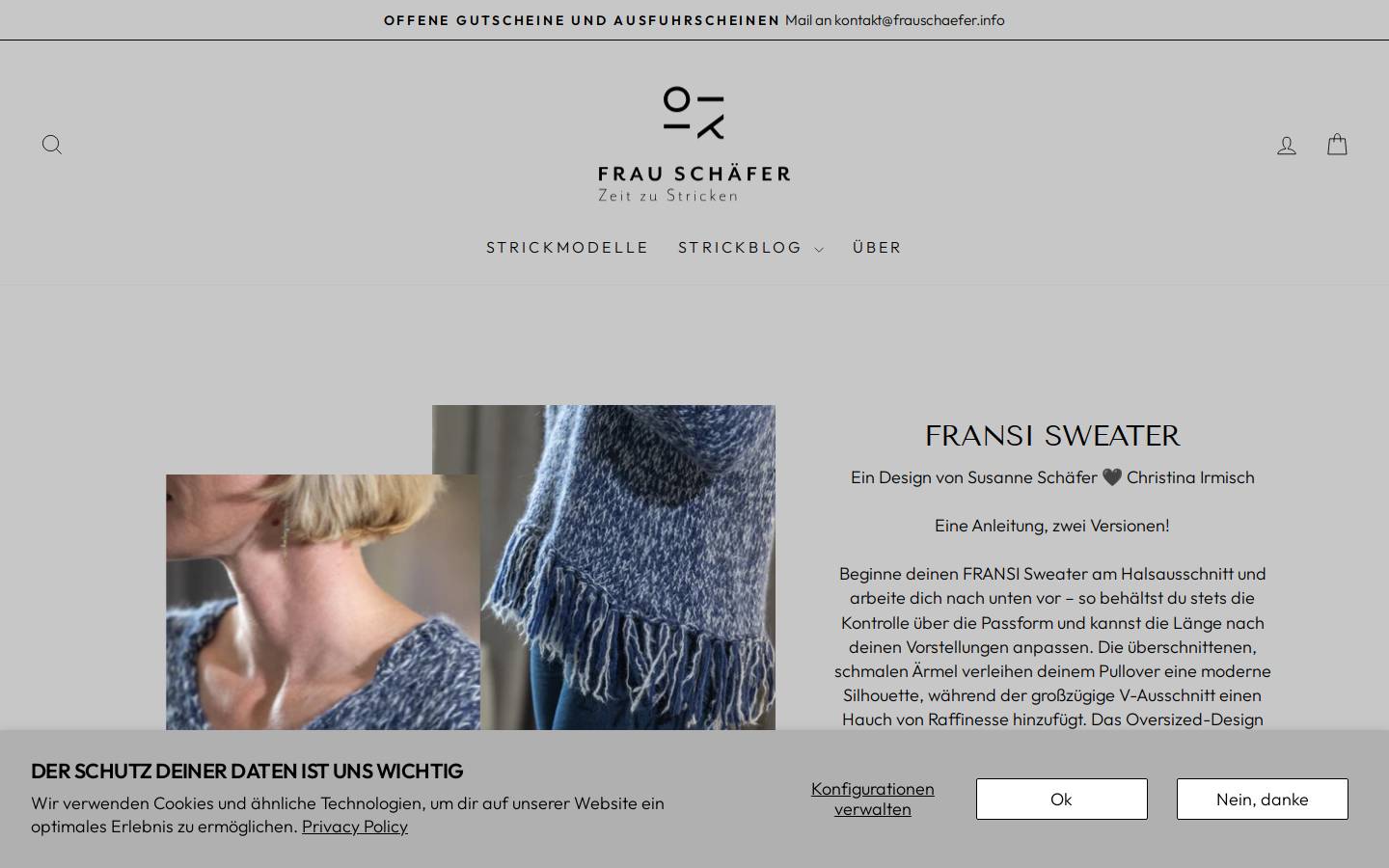 frauschaefer.info homepage screenshot