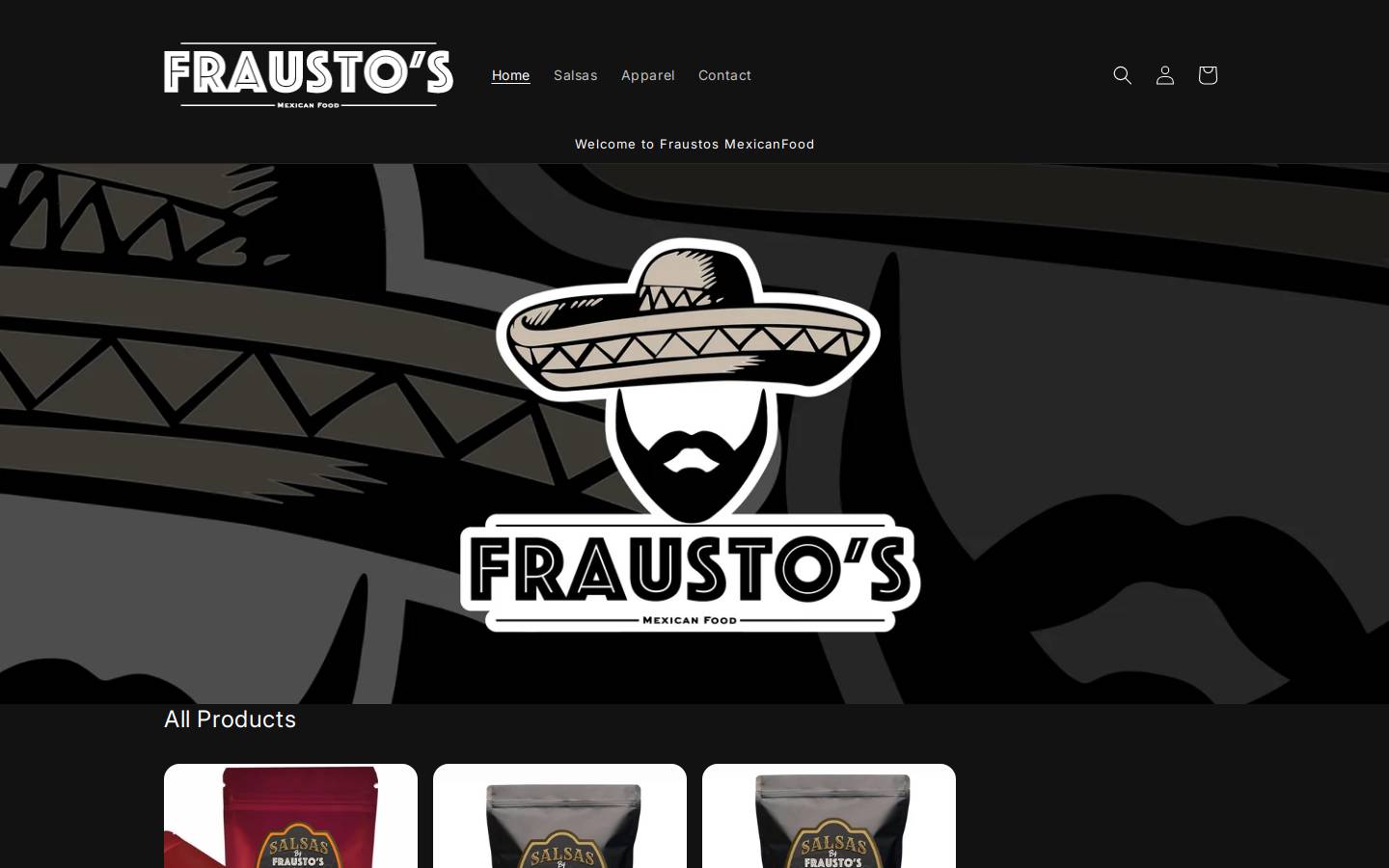 fraustosmexicanfood.com homepage screenshot